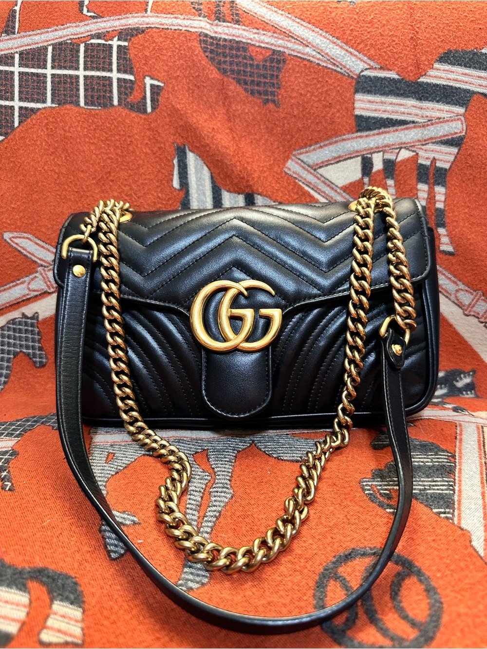GUCCI ❤️🌟GG MARMONT MATELASSE MEDIUM⭐️